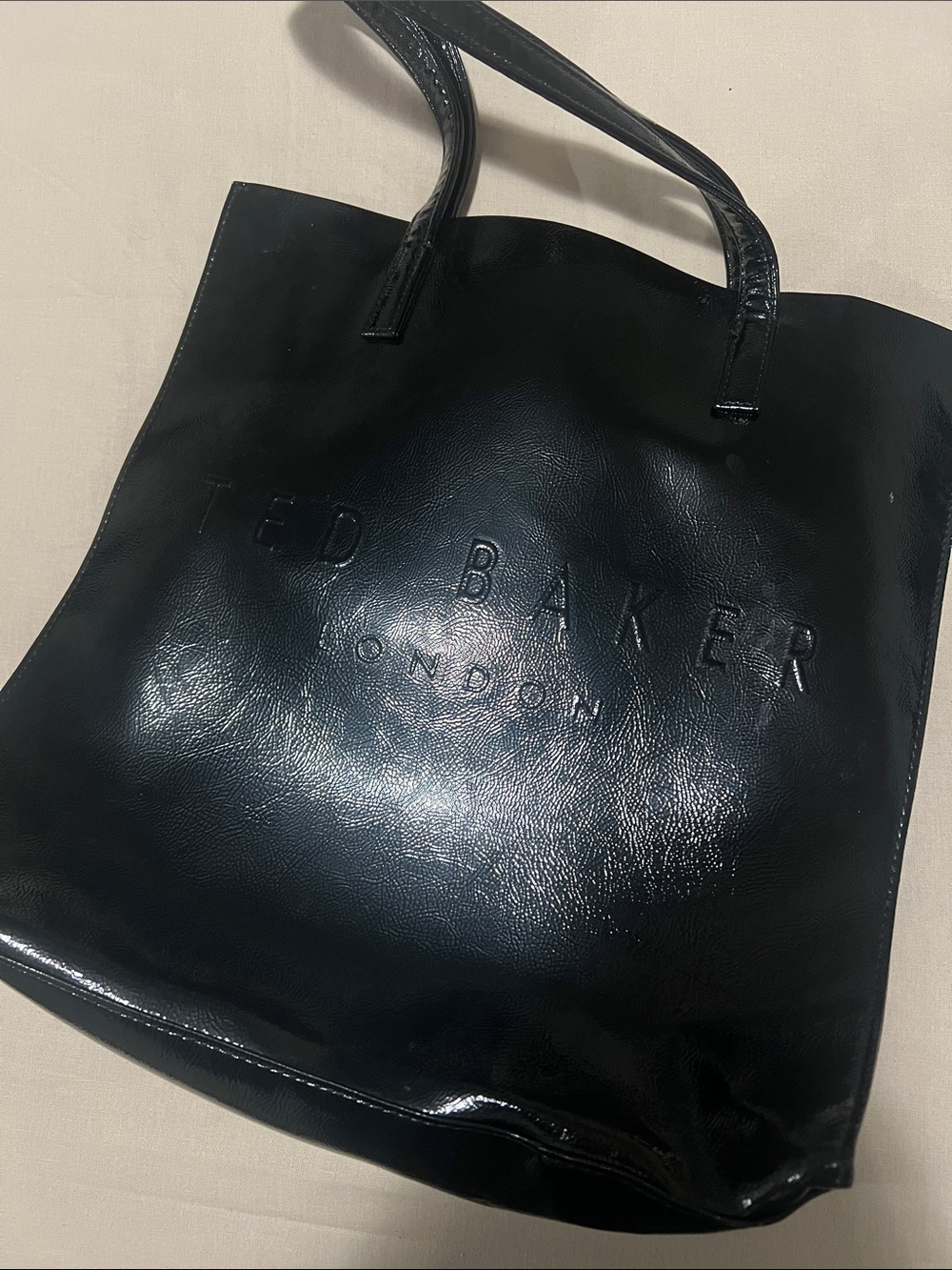Ted Baker Black Patent-Look bag
